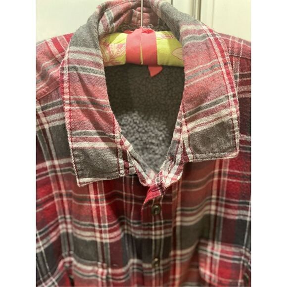 St John’s Bay Men’s Button Down Flannel Plaid Shacket Sz 2XL Outdoors Jacket Shi - Picture 2 of 10